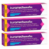 Kit 3 und Kuramed Hemofiss Pomada Com Aplicador 30g Kit 3 und Kuramed Hemofiss Pomada Com Aplicador 30g
