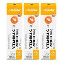 Kit 3 und Lavitan Vitamina C+ Zinco 10 Cpr Efervecente
