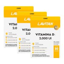 Kit 3 und Lavitan Vitamina D 2000 UI 30 cpr
