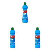 Kit 3 Und Limpa Vidros Cif Ultra Rapido 20% 500ml