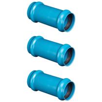 Kit 3 und Luva 75mm de Correr para Irrigação com Vedação JIR PN80 100%PVC Durável e Resistente Kit 3 und Luva 75mm de Correr para Irrigação com Vedação JIR PN80 100%PVC Durável e Resistente