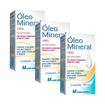 Kit 3 und Óleo Mineral União Química 100ml