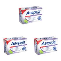 Kit 3 Und Sabonete Asepxia Anti-acne Cremoso Extrato De Pepino 80g