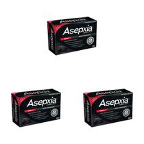 Kit 3 Und Sabonete Asepxia Anti-acne Detox Carvão Ativado 80g