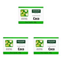 Kit 3 Und Sabonete Granado Tratamento Coco Controle Oleosidade 100g