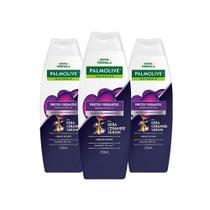 Kit 3 Und Shampoo Palmolive Naturals Pretos Melanina & Filtro Uv 350ml