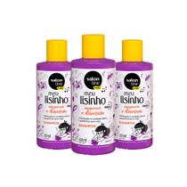 Kit 3 Und Shampoo Salon Line Meu Lisinho Kids Salada De Frutas 300ml