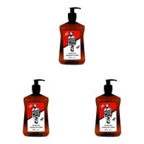 Kit 3 Und Shaving Barba Mister Jack Suave Sensação Refrescancia 480g