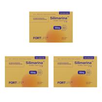 Kit 3 Und Silimarina 100mg 60 Cápsulas FortLife