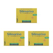 Kit 3 Und Silimarina 200mg 30 Cápsulas FortLife