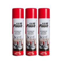 Kit 3 Und. Spray Desengripante Anticorrosivo 300 ML Lub Fast