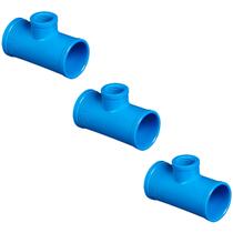 Kit 3 und TE com Derivação Rosca Interna PN 80 50mm X 3/4" Soldável para Irrigação Durável Kit 3 und TE com Derivação Rosca Interna PN 80 50mm X 3/4" Soldável para Irrigação Durável