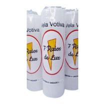 Kit 3 Und Velas Votivas Brancas 7 Dias - 210 Gr Cada