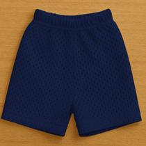 Kit 3 Unds Shorts Bebê Dryfit Tapa Fralda Saída Praia Furadinho Micro Furos Secagem Rápida
