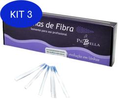 Kit 3 Unhas de fibra Piu Bella - 50 un