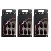 Kit 3 Unhas Postiças Bailarina Cacau UP404 - Macrilan