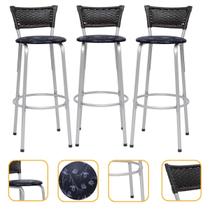 kit 3 uni Banqueta Para Cozinha Gourmet Bancada Cadeira Balcão Bar Area Lazer Encosto Itagold kit 3 uni Banqueta Para Cozinha Gourmet Bancada Cadeira Balcão Bar Area Lazer Encosto Itagold