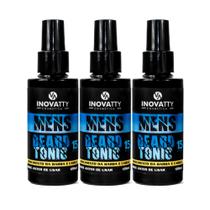 Kit 3 Uni BeardTonic Tônico para barba 120ml Inovatty Cosmética