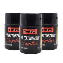 Kit 3 Uni Pó Capilar Yelsew 5g