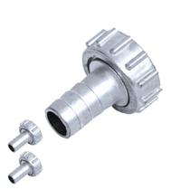 Kit 3 União de Torneira para Jardim Bico Adaptador Engate de Ferro para Mangueira 3/4x1/2 Pol