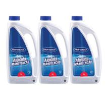 kit 3 unid Algicida Manutenção Hidroazul 1litro