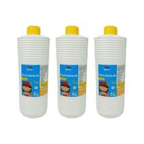 Kit 3 Unid. Cola Branca 1Kg Lavável Pira Escolar