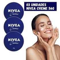 Kit 3 unid. Creme Hidratante Nivea Lata Original 56g
