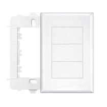 Kit 3 Unid. Placa 4x2 + Suporte Cego Evidence - Fame Kit 3 Unid. Placa 4x2 + Suporte Cego Evidence - Fame