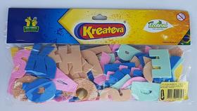 KIT 3 Unidades - Alfabeto Móvel 40mm (Altura) com 124 Peças Didáticas para Aprender Brincando