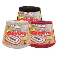 Kit 3 Unidades Barbante Criativa 1Kg N.º 6