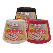 Kit 3 Unidades Barbante Criativa 500g N.º 8 Kit 3 Unidades Barbante Criativa 500g N.º 8
