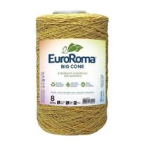 Kit 3 Unidades Barbante Euroroma 1.8Kg N8 Mostarda