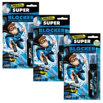 Kit 3 Unidades Bloqueador de Odores Indesejáveis Sanitários Super Blocker 60ml Spray Novo Frescor