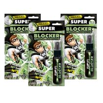 Kit 3 Unidades Bloqueador de Odores Indesejáveis Sanitários Super Blocker 60ml Spray Novo Frescor