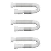 Kit 3 unidades - blukit sifão extensivo univ 72 cm.branco porca pp 030101