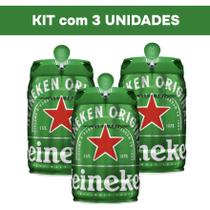 Kit 3 Unidades Cerveja Barril 5l Heineken Kit 3 Unidades Cerveja Barril 5l Heineken