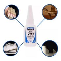 Kit 3 Unidades Colas Instantâneas TekBond 793 Super Bonder 20g - Adesivo Multiuso Para Madeira/Plástico/Metal e Borracha