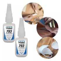Kit 3 Unidades Colas Instantâneas TekBond 793 Super Bonder 20g - Adesivo Multiuso Para Madeira/Plástico/Metal e Borracha