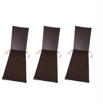 Kit 3 unidades - colchonete bagum dupla face marrom café e branco