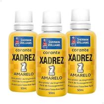 Kit 3 Unidades Corante Líquido Xadrez 50ml Amarelo Sherwin Willians