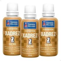 Kit 3 Unidades Corante Líquido Xadrez 50ml Ocre Sherwin Willians