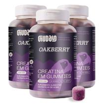 Kit 3 Unidades Creatina Guday em Gummies Sabor Açaí Oakberry 60 Gomas Cada Kit 3 Unidades Creatina Guday em Gummies Sabor Açaí Oakberry 60 Gomas Cada