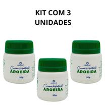 Kit 3 Unidades Creme Corporal Hidratante Aroeira 50g Textura Leve Kit 3 Unidades Creme Corporal Hidratante Aroeira 50g Textura Leve