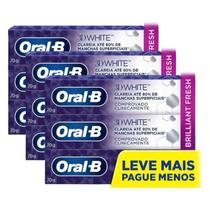 Kit 3 Unidades Creme Dental Oral-B 3D White Brilliant Fresh 70g Leve 3 Pague 2 Kit 3 Unidades Creme Dental Oral-B 3D White Brilliant Fresh 70g Leve 3 Pague 2