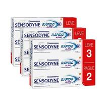 Kit 3 Unidades Creme Dental Sensodyne Rapido Alivio 90g Leve 3 Pague 2 Kit 3 Unidades Creme Dental Sensodyne Rapido Alivio 90g Leve 3 Pague 2
