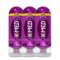 Kit 3 Unidades de Gel Lubrificante Íntimo K-MED 203g 2 em 1 Cimed Conforto Envio Imediato Kit 3 Unidades de Gel Lubrificante Íntimo K-MED 203g 2 em 1 Cimed Conforto Envio Imediato