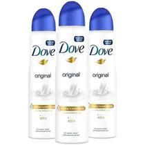 Kit 3 Unidades Desodorante Dove Original Aerosol 150ml/89g Kit 3 Unidades Desodorante Dove Original Aerosol 150ml/89g