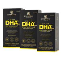 Kit 3 Unidades DHA Liquid TG 150 ml Essential Nutrition