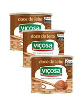Kit 3 Unidades Doce de Leite Viçosa 800g Lata Grande Premium Original Minas Gerais Kit 3 Unidades Doce de Leite Viçosa 800g Lata Grande Premium Original Minas Gerais