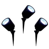 Kit 3 Unidades - Espeto de Jardim Preto com 19 Leds Brancos - DNI 6106 Kit 3 Unidades - Espeto de Jardim Preto com 19 Leds Brancos - DNI 6106
